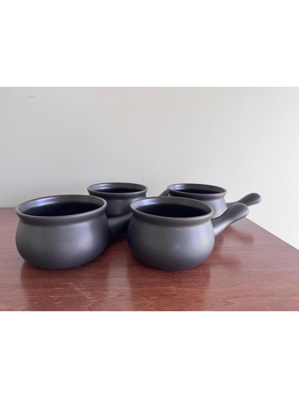 Ceraflame Ceramic onion crocks/ soup bowls, Made in Brazil, Four total